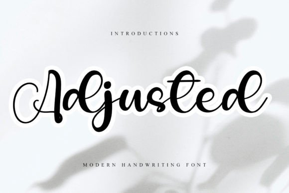Adjusted: A Festive Script Font That Feels Like Holiday Magic