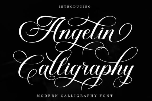 Angelin Calligraphy: A Modern Script Font for Elegant Brand Identity