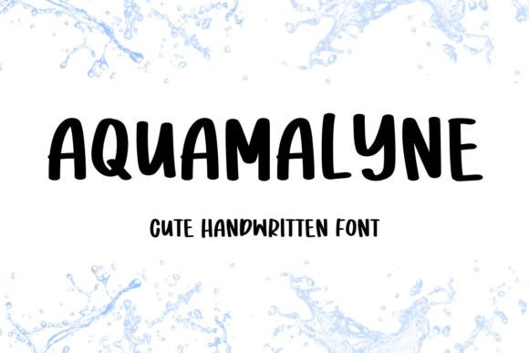 Aquamalyne: A Playful Handwritten Font for Digital Branding
