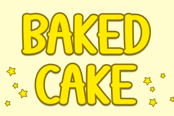 Baked Cake Font: A Handwritten Touch That Elevates Real Small Business Branding