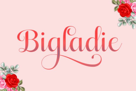 Bigladie: A Handwritten Script Font That Elevates Handmade Goods