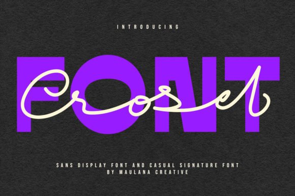 Crosel: A Handcrafted Script Font for Makers