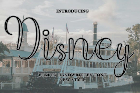 Disney Outline: A Handwritten Font That Feels Like a Warm Welcome
