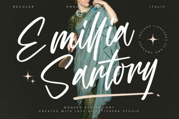 Emillia Sartory: A Timeless Script Font for Editorial Design