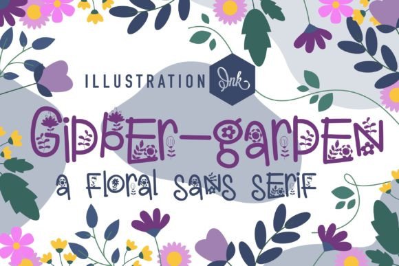 Gidber-Garden: A Whimsical Display Font for Thoughtful Digital Branding