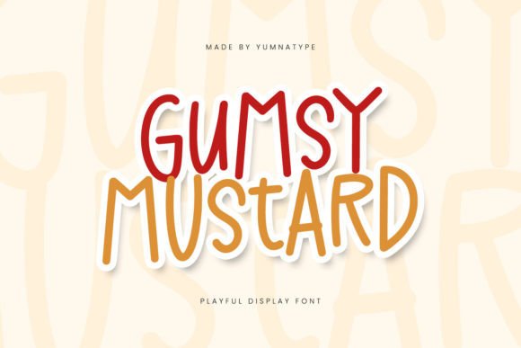 Gumsy Mustard: A Playful Display Font for Scroll-Stopping Marketing