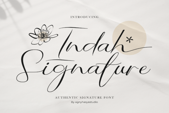 Indah Signature: A Handwritten Font That Makes Your Brand Feel Human