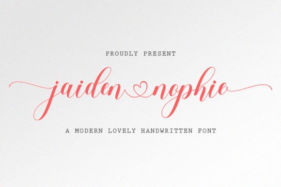 Jaiden Nophie: A Script Font for Editorial Elegance