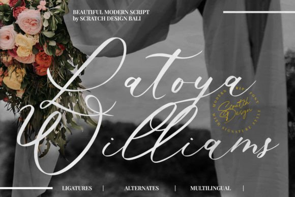 Latoya Williams: A Modern Script Font for Digital Romance