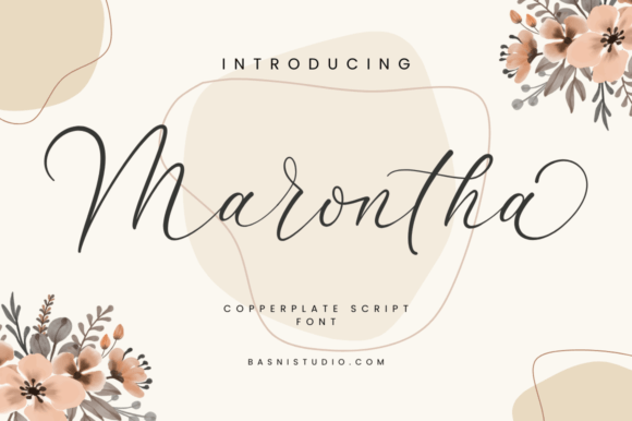 Marontha Copperplate Script Font for Polished Branding