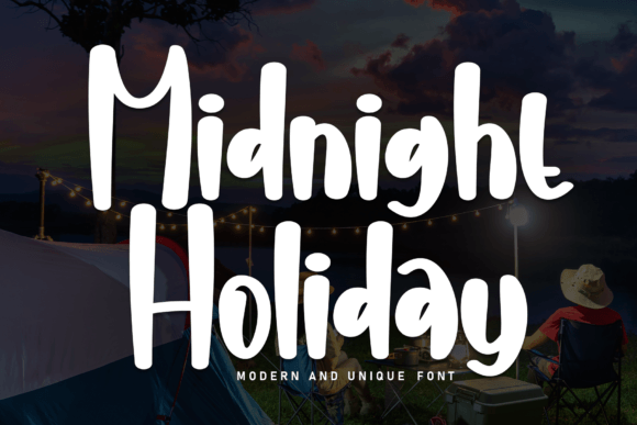 Midnight Holiday Font: A Handwritten Touch for Real-Made Products