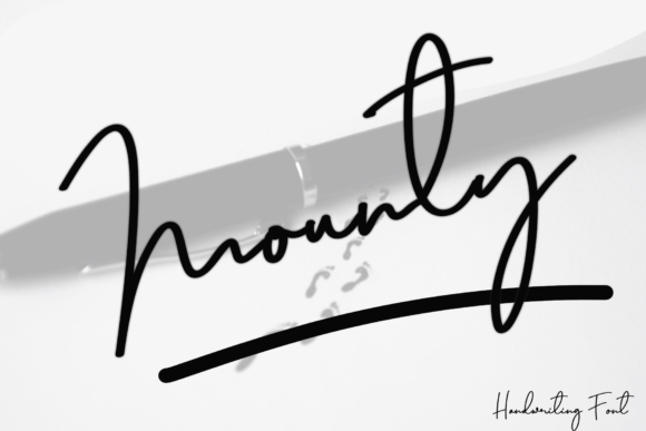 Mounty: A Handwritten Font That Elevates Marketing Visuals