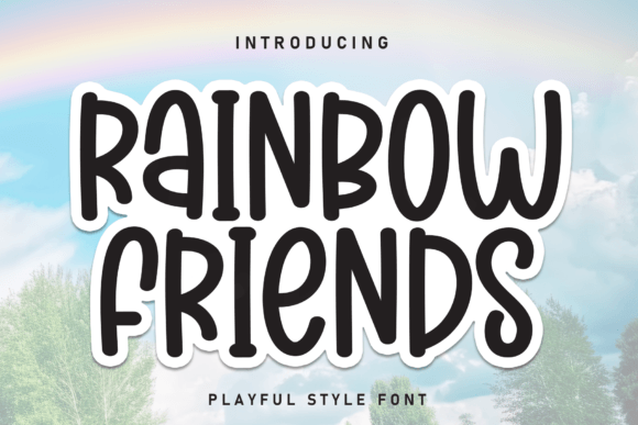 Rainbow Friends: A Playful Handwritten Font for Digital Branding
