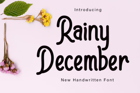 Rainy December: A Playful Handwritten Font for Digital Branding