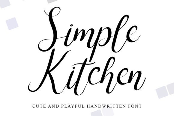 Simple Kitchen: A Thoughtful Script Font for Editorial Warmth