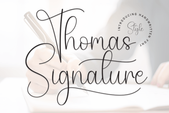 Thomas Signature: A Script Font for Digital Branding and Web Design