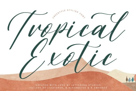 Tropical Exotic: A Handwritten Font That Feels Like a Thoughtful Signature
